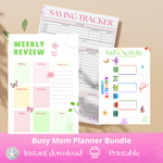 Busy Mom Year-End Planner – Holiday, Family & Self-Care Organizer
