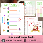 Busy Mom Year-End Planner – Holiday, Family & Self-Care Organizer