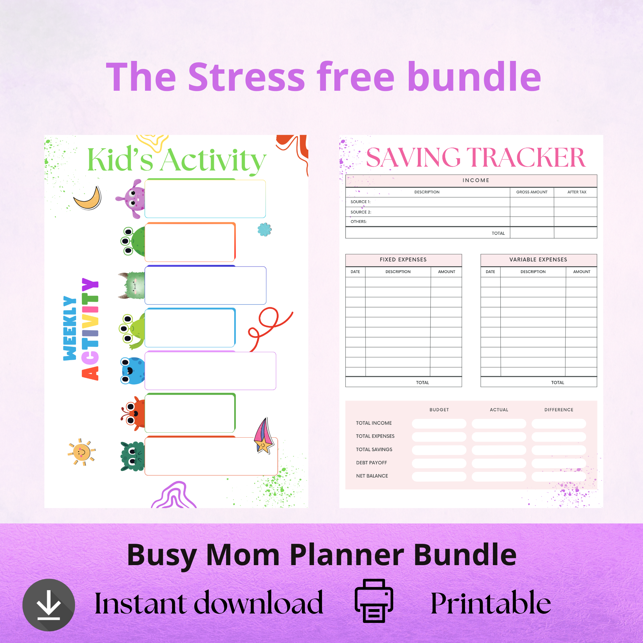 Busy Mom Year-End Planner – Holiday, Family & Self-Care Organizer