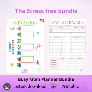 Busy Mom Year-End Planner – Holiday, Family & Self-Care Organizer
