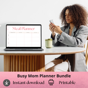 Busy Mom Year-End Planner – Holiday, Family & Self-Care Organizer