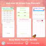 Busy Mom Year-End Planner – Holiday, Family & Self-Care Organizer